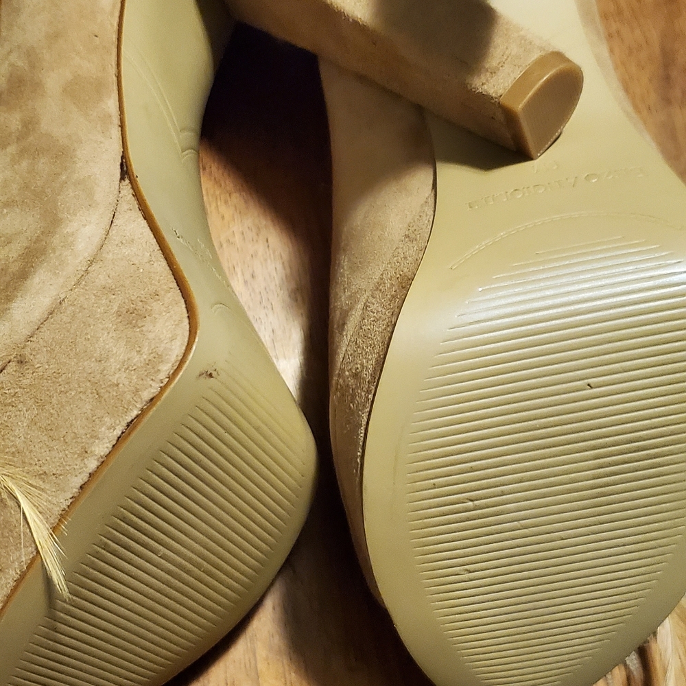 Suede Rhinestone Pumps - Picture 2 of 7